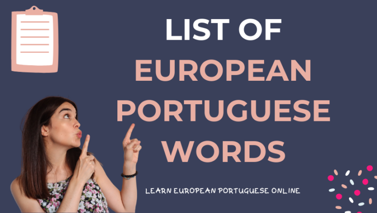 List Of European Portuguese Words Mia Esmeriz Academy