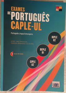 Book called Exames de Português - CAPLE-UL