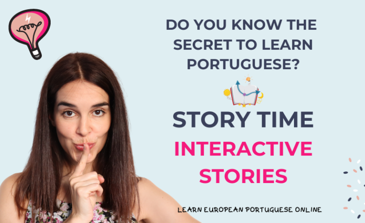 Story Time Interactive Stories in Portuguese